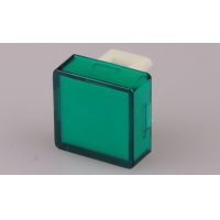 TH 14 x 14mm transparent green flat lens for ...