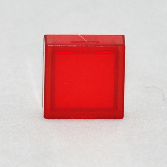 TH 18 x 18mm transparent red flat lens for 18...