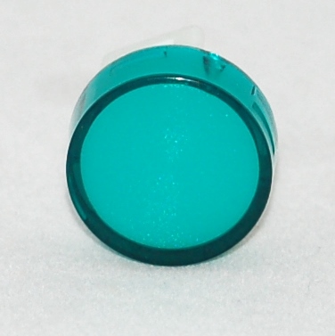 TH 15mm diameter transparent green flat lens ...