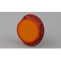 TH IP65 18mm dia transparent orange flat lens...