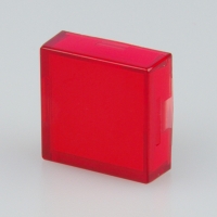 15 x 15mm IP67 transparent red flat lens for ...