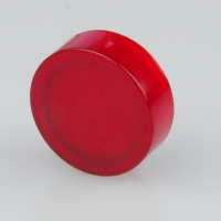 TH 18mm diameter IP67 opaque red flat lens fo...
