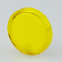 21mm diameter IP65 transparent yellow flat le...