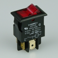 Eaton 2p 240v illuminated red Rocker Switch