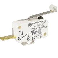 Saia-Burgess BVM3FYR1-UL 10A miniature Safety Switch with 28mm roller lever