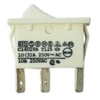 Arcolectric C1401VA (white) 10A SP On-on maintained Rocker Switch