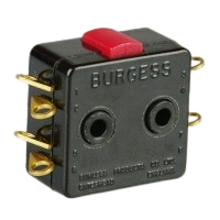 Saia-Burgess M1-UL 10A Microswitch with plain plunger & synchronous switching