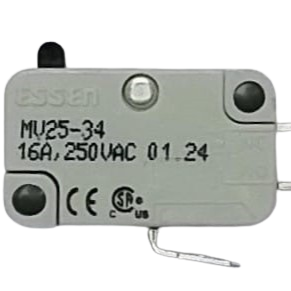 Essen MV25-34 16A miniature Microswitch with plain plunger