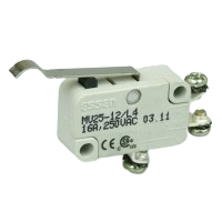 Essen MV25-12L4 16A miniature Microswitch with curved lever actuator