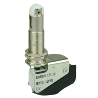 Essen MV25-12PR1 16A miniature Microswitch with 42mm inline roller actuator