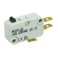 OBSOLETE Otehall 382-25-10G 10A Microswitch with bar actuator