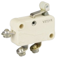 Saia-Burgess V372YR Microswitch with short roller lever actuator