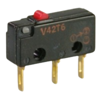 Saia-Burgess V42T6 subminiature Microswitch with bar actuator