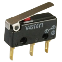 Saia-Burgess V42T6Y1 subminiature Microswitch with plain lever actuator