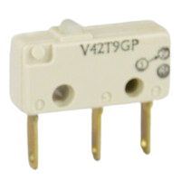 Saia-Burgess V42T9-GP subminiature Microswitch with gp contacts & bar actuator