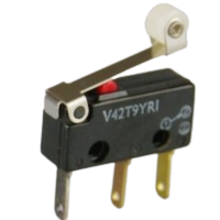Saia-Burgess V42T9YR1 subminiature Microswitch with roller lever actuator
