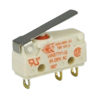 Saia-Burgess V4NST7Y1-UL 5A subminiature Microswitch with 18mm lever actuator