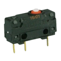 Saia-Burgess V4NST8-UL 5A subminiature Microswitch with plain plunger actuator