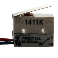 Saia-Burgess V4NSY1-UL 5A prewired subminiature Microswitch with 18mm lever actuator