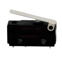 Saia-Burgess V4NT81Y1 Microswitch with plain lever actuator & RH PCB terminals