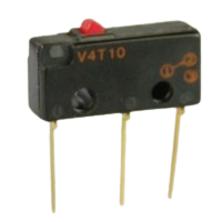 Saia-Burgess V4T10 subminiature Microswitch with plain plunger actuator