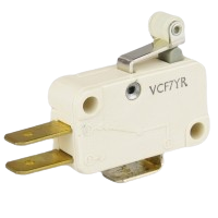 Saia-Burgess VCF7YR miniature Microswitch with short roller lever actuator
