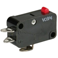 Saia-Burgess VCSP4 5A miniature Microswitch with plain plunger actuator