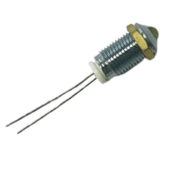 Arcolectric (Bulgin) W1043 (OOLAA) yellow/chrome LED Indicator