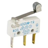 Saia XCC5-W-T2 2A subminiature Microswitch with roller lever actuator
