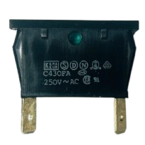 Arcolectric C430FA green 240V Panel Mount Indicator Light (black body)