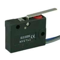 Essen MV27L1 pre-wired Microswitch with 26mm lever actuator