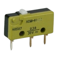 Saia XCG8-81 0.3A subminiature Microswitch with plain plunger actuator