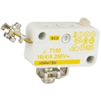 Saia XGA47BW 16A miniature Microswitch with plain plunger actuator