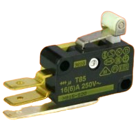 OBSOLETE Saia XGG15-88-S20 15A Microswitch with roller lever actuator & RAST 5 terminals - non UL approved