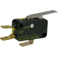 Saia XGG2-88-J23-Z1 15A miniature Microswitch with 27.8mm plain lever actuator - UL approved