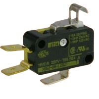 Saia XGG2-88-L20-Z1 15A minature Microswitch with 12.8mm cam follower lever actuator - UL approved