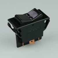 Rocker Switch - 1P Maintained - Black