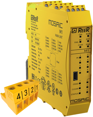 Reer M1C Mosaic PLC Central Module (clamp term.blocks)