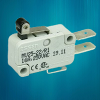 OBSOLETE Honeywell V5B010CB1D 16a Microswitch with 12mm roller lever actuator
