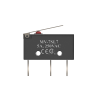 Essen MV-7SL7 5a subminiature Microswitch with 18mm lever actuator
