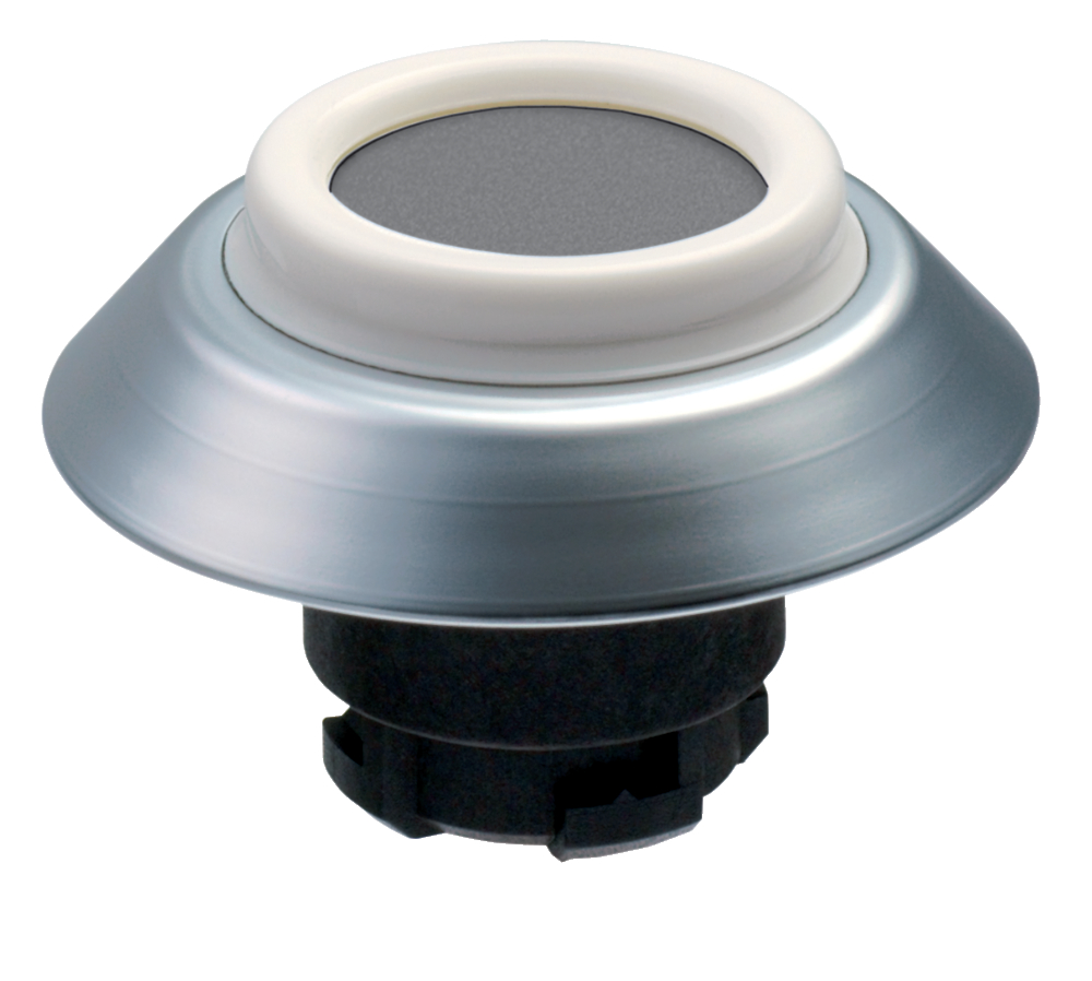 Schmersal NDTGR Front Element Push Button | Grey | 22.3mm mounting hole