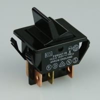 Rocker Switch - 2P Maintained - Blk/Blk
