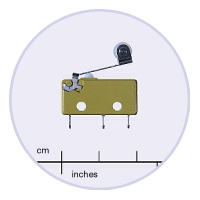 OBSOLETE Saia XCG3-S1 5A subminiature Microswitch with 16mm roller lever actuator